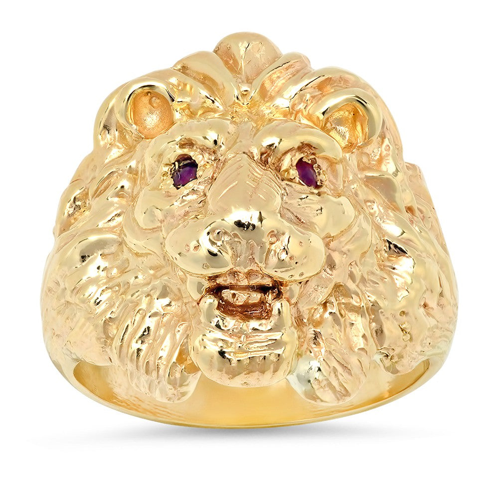 Gold Lion Ring