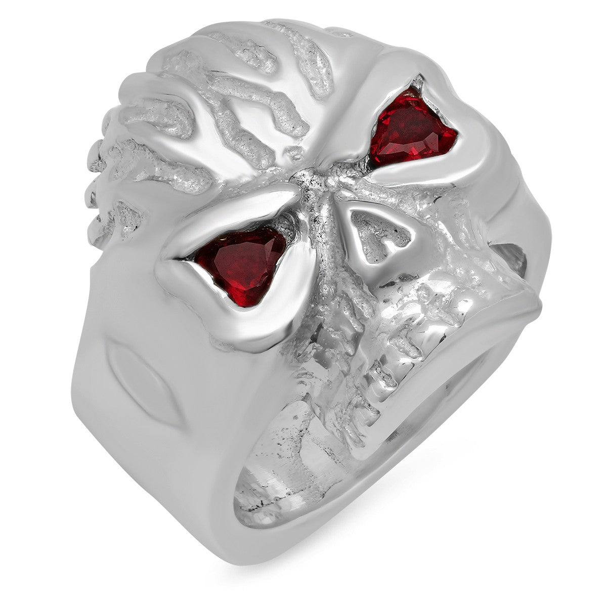 Skull Flames Hefty Ring
