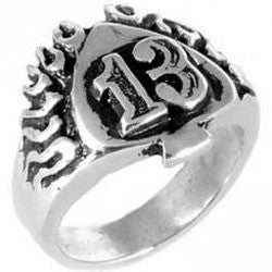 Lucky 13 Spade Ring