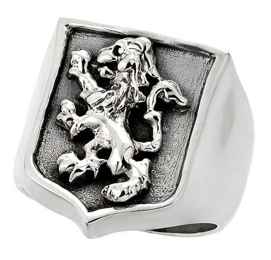 Distinguished Lion Crest Ring