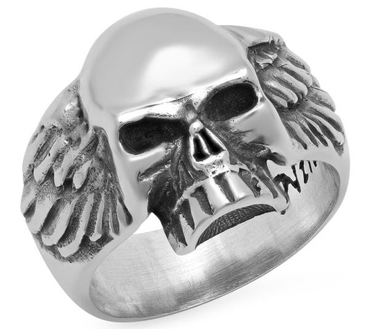 Skull And Wings Ring