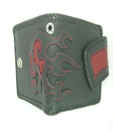 Skull Leather And Stingray Wallet