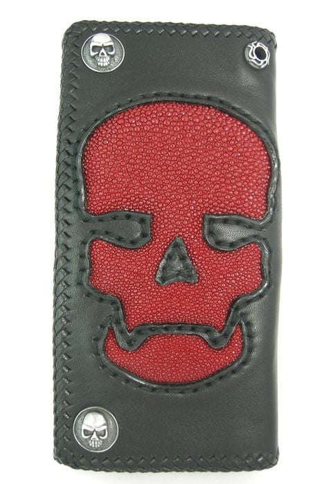 Large Skull Stingray Wallet