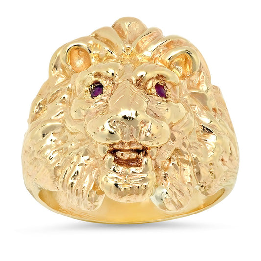 Gold Lion Ring