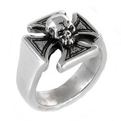 Maltese Skull Ring