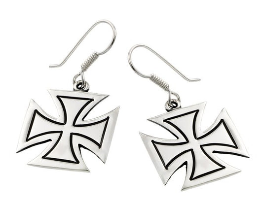 Maltese Cross Earrings