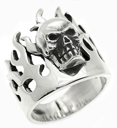 Skull Flame Ring