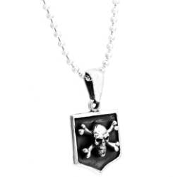 Sterling sIlver Cross Bone and Skull