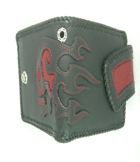 Skull Leather And Stingray Wallet