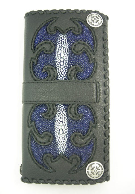 Blue Stingray Leather Wallet